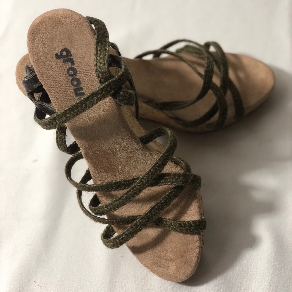Groove Casual wedge Rope style